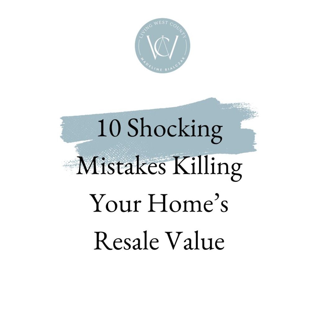 Shocking Mistakes for Resale Value